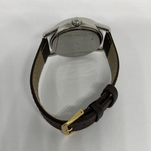 Fossil BQ2442 Men's Brown Leather Analog White Dial Quartz Genuine Watch W94 - Picture 11 of 12